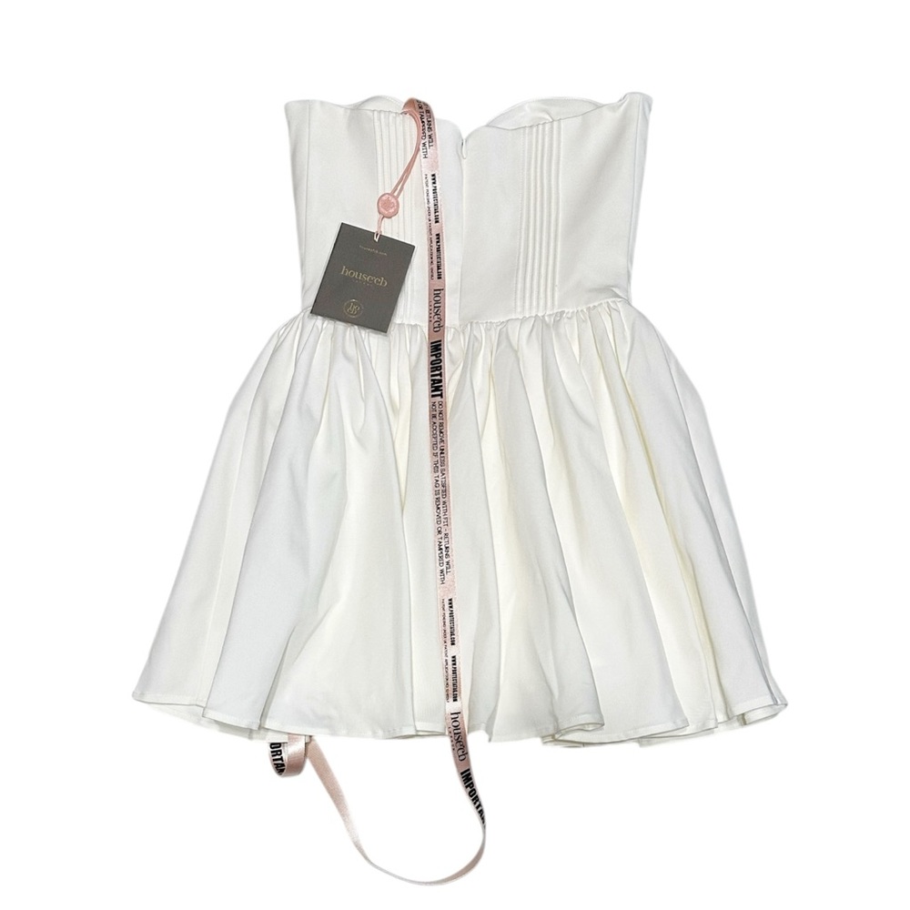 HOUSE OF CB Katherine Strapless Corset Mini Dress, White, Small - Picture 8 of 11